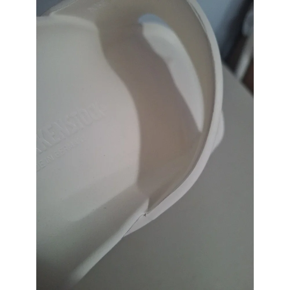 Birkenstock Barbados Essentials White Slides Men 12